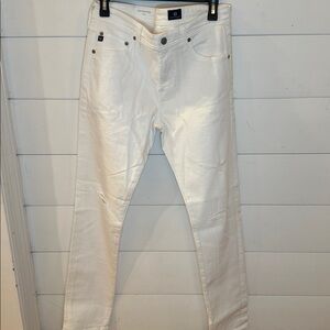 AG Adriano Goldschmied White The Stockton‎ Skinny Jeans size 32 EUC